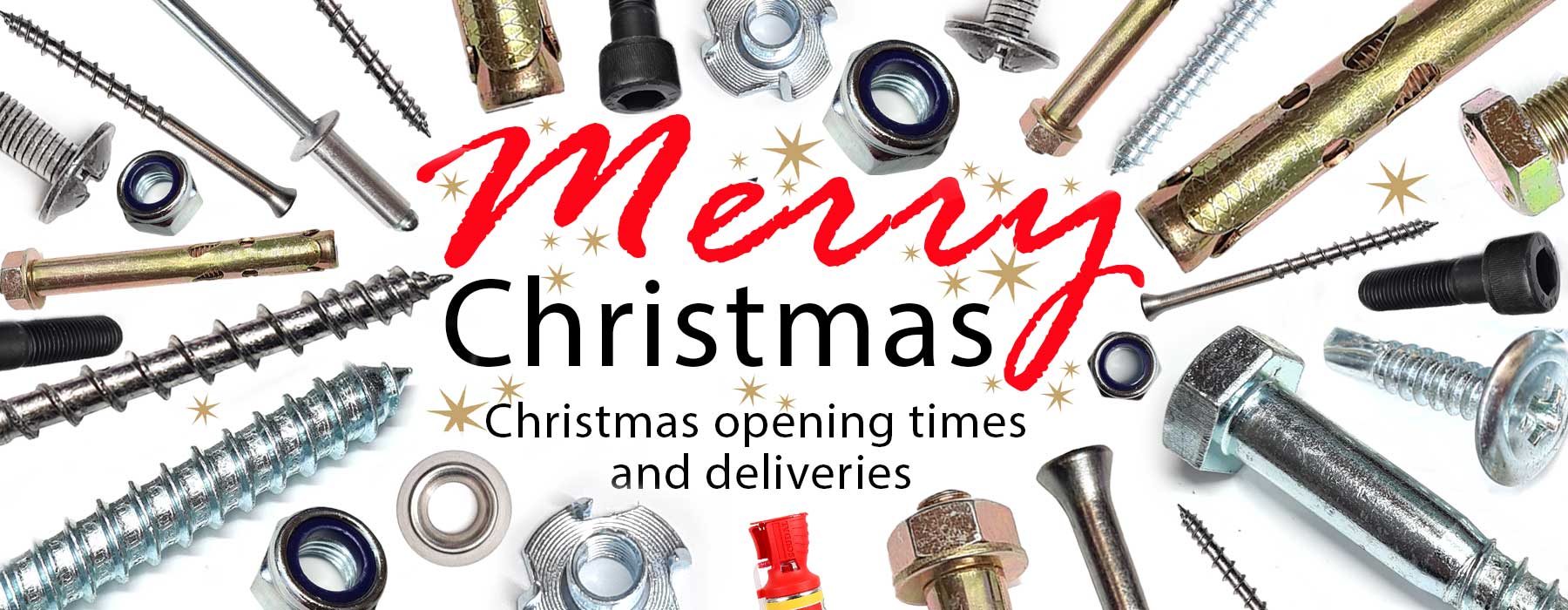 Fusion Fixings Christmas opening times and deliveries!