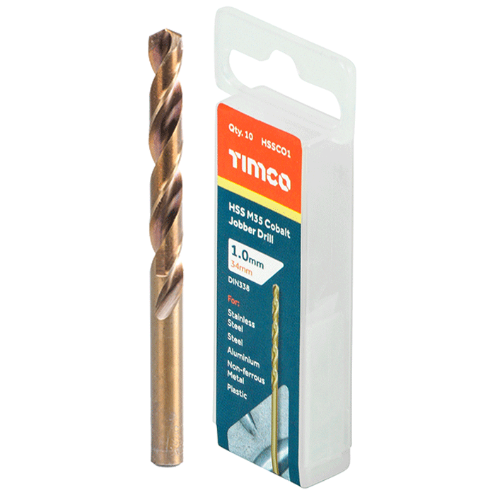 HSS Steel Ground Jobber Drill Bits Cobalt M35 - Packs