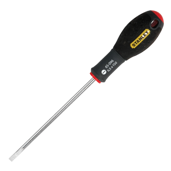 Product image for Stanley FatMax Screwdriver, 6.5 x 150mm, Parallel Slotted Tip (0-65-096)