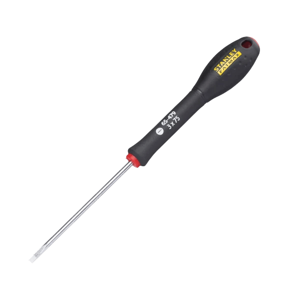 Stanley FatMax Screwdriver, 3 x 75mm, Flared Slotted Tip (0-65-479) part of an expanding range from Fusion Fixings