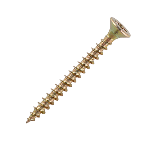 Screw product image for the Timco 3.5 x 50mm Countersunk Solo Wood Screws, 35050SOLOC, ZYP (Box of 200)