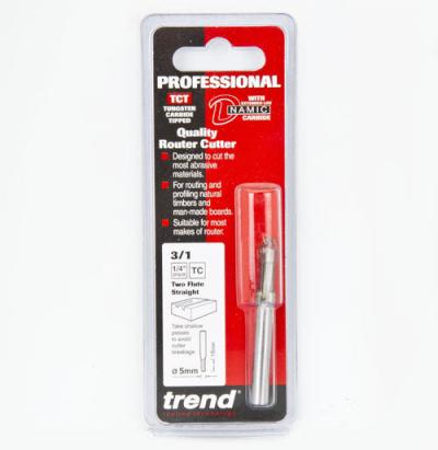 Trend 3/1X1/4TC Two Flute Cutter 5mm x 16mm