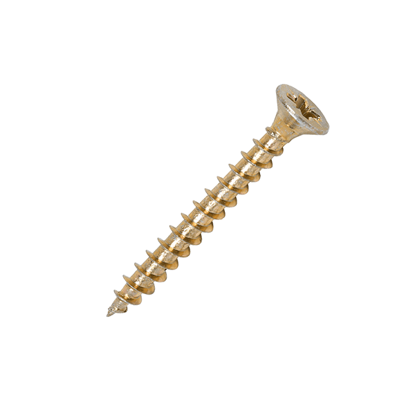 Product image for the Timco 4 x 35mm Countersunk Solo Wood Screws, 40035SOLOC, ZYP (Box of 200)