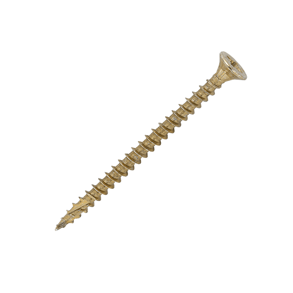 4.5 x 60mm Timco C2 Strong Fix Wood Screws, Pozi, Countersunk, ZY, Box of 200 (45060C2)