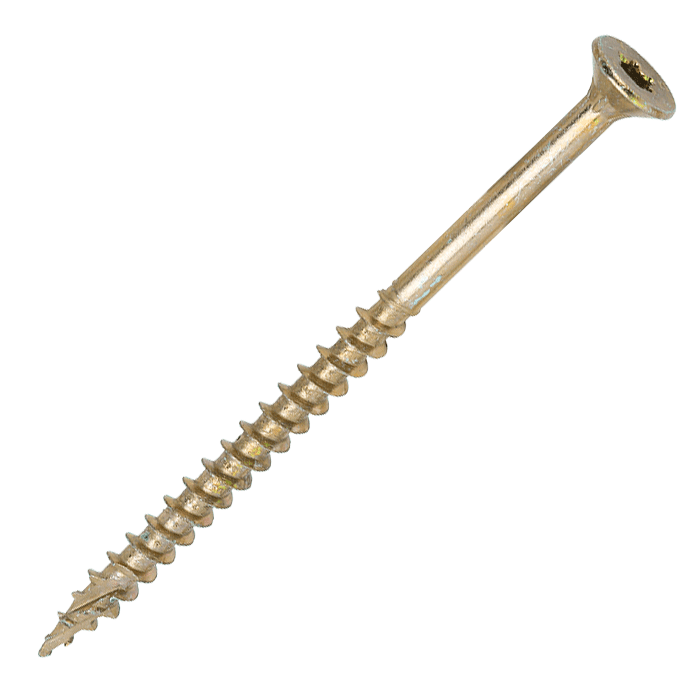 5 x 80mm Timco C2 Clamp-Fix Wood Screws, Torx (TX25) Countersunk, ZY - Box of 200 (50080C2C)