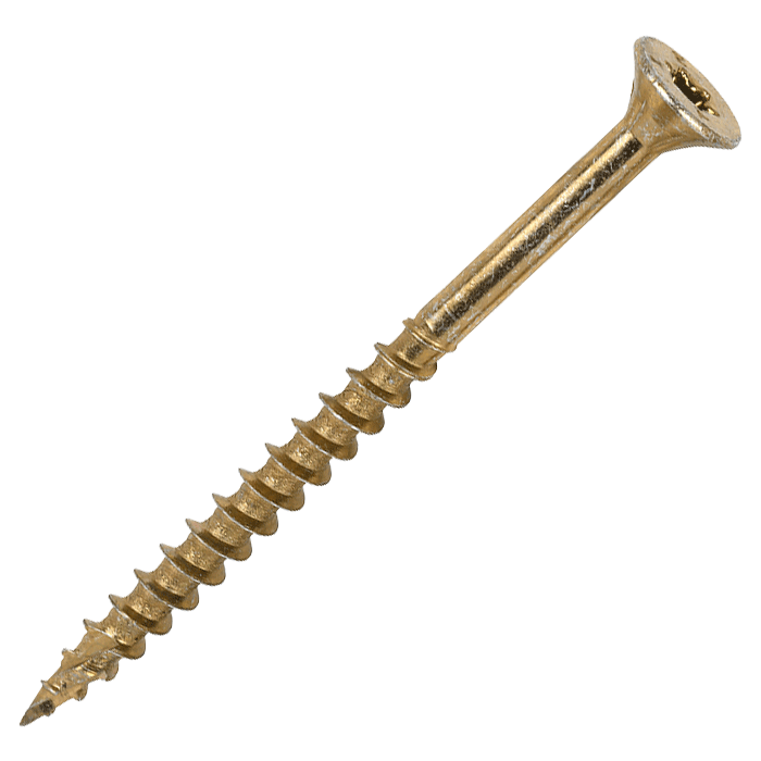 6 x 80mm Timco C2 Clamp-Fix Wood Screws, Torx (TX30) Countersunk, ZY - Box of 200 (60080C2C)