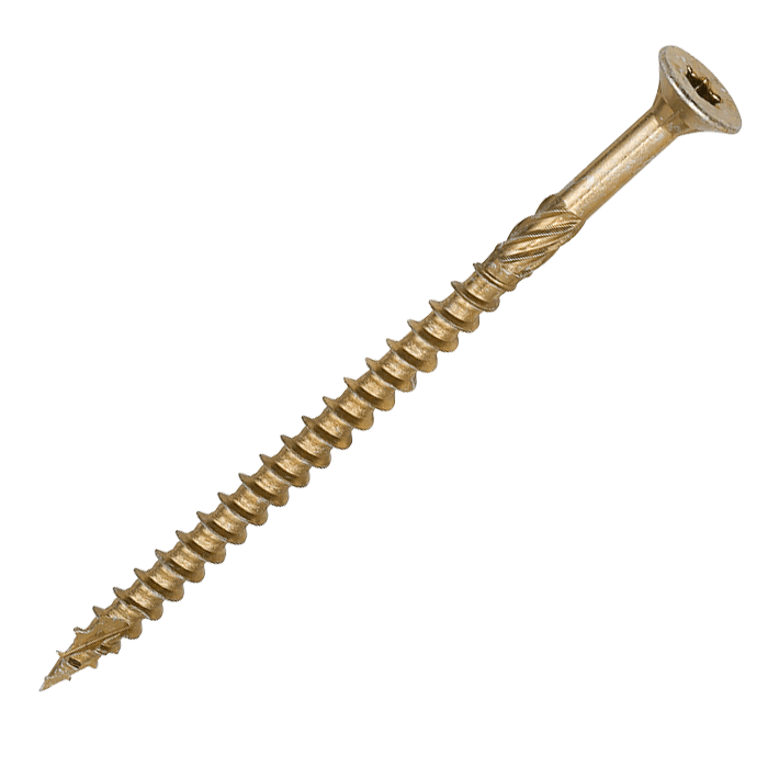 6 x 100mm Timco C2 Clamp-Fix Wood Screws, Torx (TX30) Countersunk, ZY - Box of 200 (60100C2C)