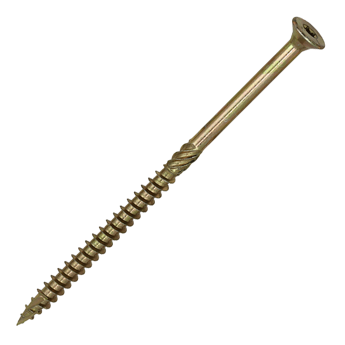 8 x 150mm Timco C2 Clamp-Fix Wood Screws, Torx (TX40) Countersunk, ZY - Box of 100 (80150C2C)