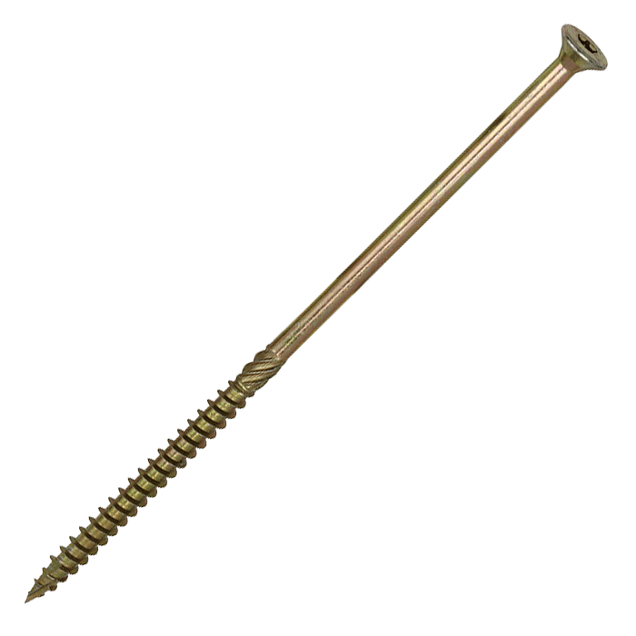 8 x 200mm Timco C2 Clamp-Fix Wood Screws, Torx (TX40) Countersunk, ZY - Box of 50 (80200C2C)