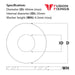 Size guide for the M24 Form A Flat Washer, A4 Stainless Steel, DIN 125A