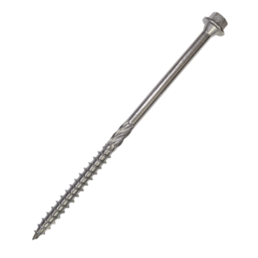 Product image for the Timco 6.7 x 100mm, Flanged Hex Head Timber Screws, In-Dex, A4 Stainless - Tube of 25, 100INDEXSST from Fusion Fixings. Part of a growing range held in stock from Fusion Fixings.