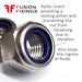 Nyloc nut - Nylon insert nut information image for the Nyloc Nut, P-Type (High), A4 Stainless Steel DIN 982