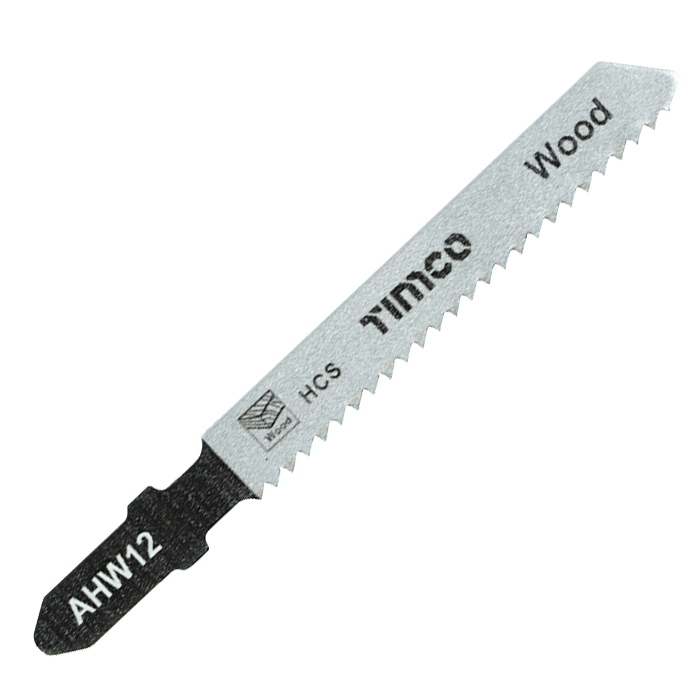 76mm jigsaw blades for wood, HCS, straight 2 - 15mm - pack of 5 (AHW12)