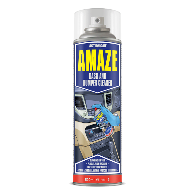 500ml Action Can AMAZE 1558, Car Dash and Bumper Cleaner. Availalbe form Fusion Fixings as part of a growing range of Action Can products