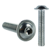 Product image of the M10 x 35mm Flanged Socket Button Head Screw with a bright zinc plating, Grade 10.9 steel, ISO 7380-2. Part of a larger range flanged, socket, button head screws available from Fusion Fixings