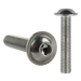 Product image for the M6 x 50mm Flanged Socket Button Head Screw A2 Stainless ISO 7380-2. Part of a large range of flanged, socket, button head machine screws from Fusion Fixings