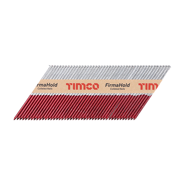 Timco collated nails image for the 3.1 x 90mm Firmahold Collated Nails, Clipped Head Plain Shank Nails, Pack of 1100 (CFGR90)