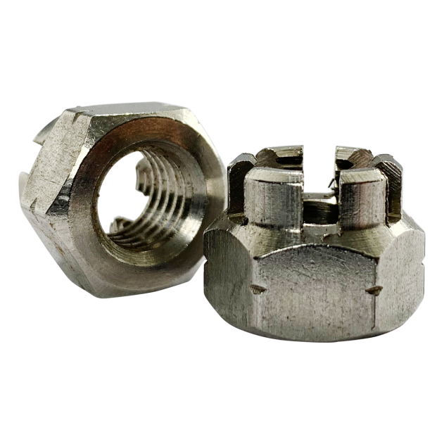 M12 Castellated Nut A2 Stainless DIN 935