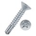 Self drilling screw, countersunk, 4.8mm (No.10) x 32mm, BZP, DIN 7504 part of a growing range from Fusion Fixings