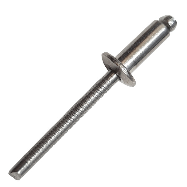 Product image for 4 x 6mm Stainless steel pop rivets, Dome Head (Blind Rivet) Grip Range 1 - 2mm