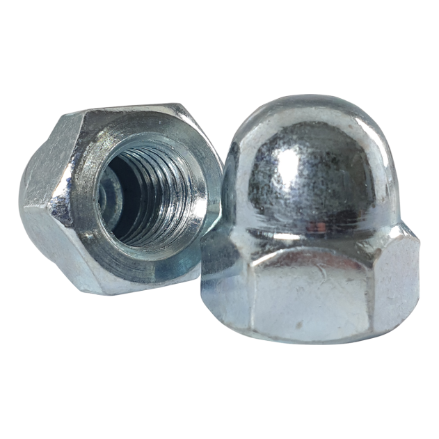 M10 Dome Nut Bright Zinc Plated DIN 1587