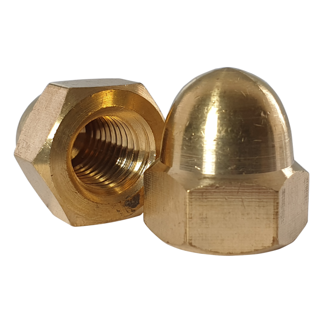 M5 Dome Nut Brass DIN 1587