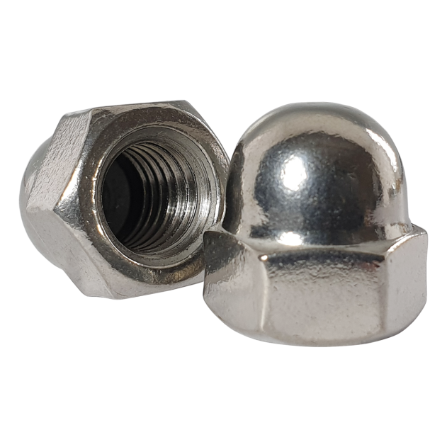 3/8" UNC Dome Nut A2 Stainless Steel SAE J483A