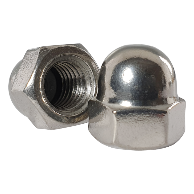7/16" UNC Dome Nut A2 Stainless Steel SAE J483A