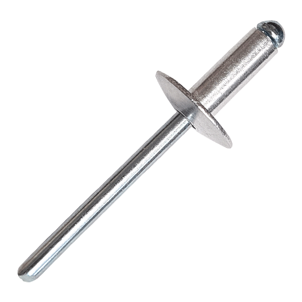 3.2 x 14mm Large Flange Pop Rivets (Blind Rivet) Aluminium - Steel, Grip Range 9 -11mm