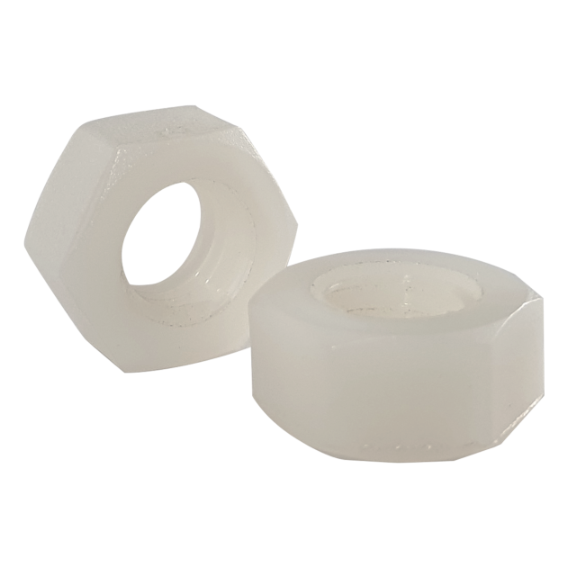 M4 Nylon Nut, White Plastic Nut