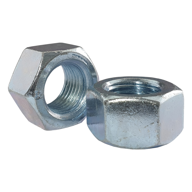 9/16" UNF Full Nut Bright Zinc Plated Grade 5