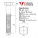 Size guide for the M5 x 100mm Hex Bolt (Part Threaded Bolt) A2 stainless steel, DIN 931