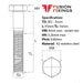 Size guide for the M5 x 95mm Hex Bolt (Part Threaded Bolt) A2 Stainless Steel DIN 931. Part of a larger range of hex head bolts available at Fusion Fixings.