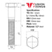 Size guide for M6 x 110mm Hex Bolt (Part Threaded Bolt) BZP, DIN 931 Grade 8.8