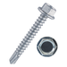 Product image for Self drilling screw, flanged hex head, 4.8mm (No.10) x 100mm, BZP, DIN 750 K