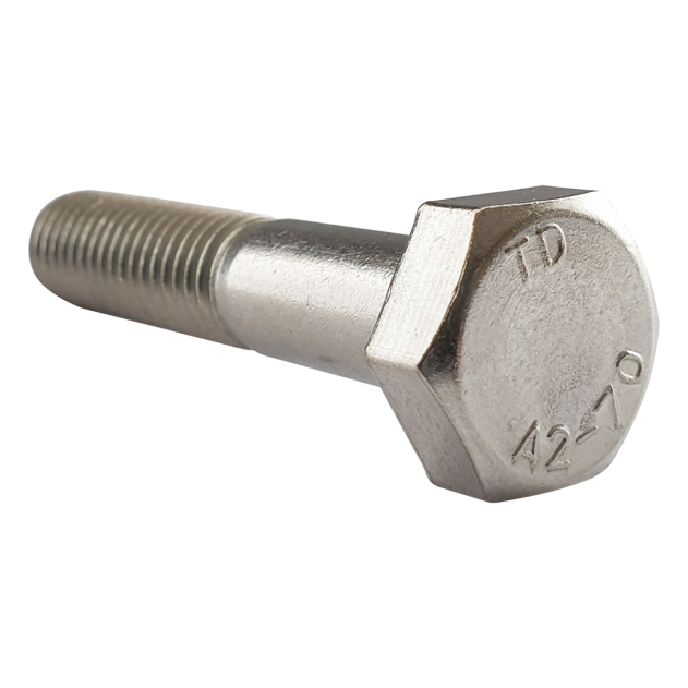 1/4" UNC x 1 3/4" Hex Bolt A2 Stainless ASME B18.2.1