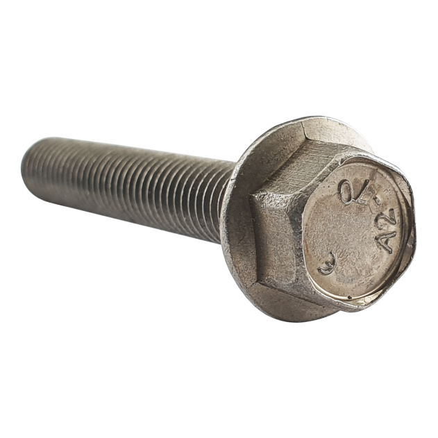 M8 x 40mm Flanged Hex Bolt A2 Stainless DIN 6921
