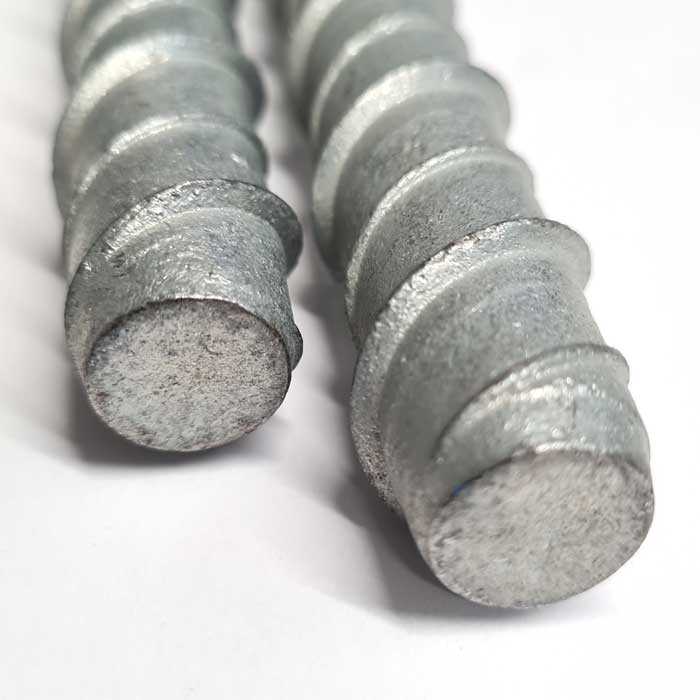 Image of the thread for an M16 Hex Head Concrete Ankerbolt, JCP Ankerbolt, Grade 8.8 Galvanised. Part of a larger range of Ankerbolts from Fusion Fixings.