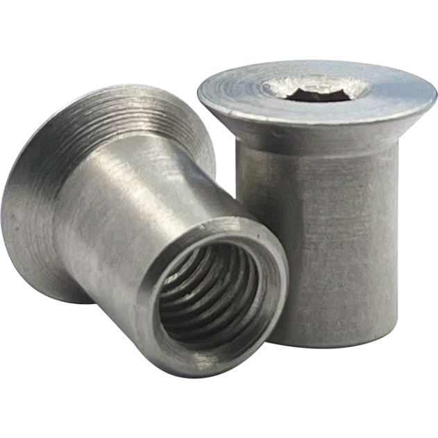 M6 x 16mm Socket Countersunk Barrel Nut A1 Stainless Steel