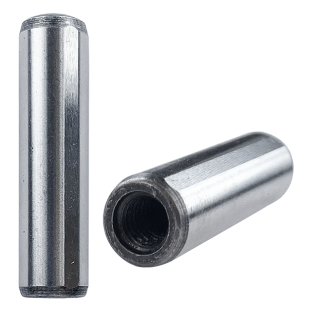 Product image for M6 (12mm) x 100mm, Extractable Dowel Pin, Hard & Ground, Self-Colour, DIN 7979D part of a growing range at Fusion Fixings