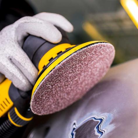 The versatile Mirka 150mm Abranet Sanding Discs with P800 Grit in action. - Pack of 50, 5424105081