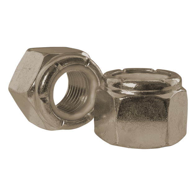 Product photography for 3/4 UNF Nyloc Nut, A2 Stainless Steel ASME B18.16.6 part of an expanding range from Fusion Fixings