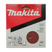 Makita 150mm Sanding Discs (6 holes), 240 Grit, Pack of 10, P-37530. Part of a range of Makita sanding discs from Fusion Fixings