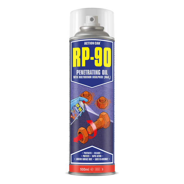 RP-90 Rapid Penetrating Oil from Action Can. Part of a growing range of Action Can products from Fusion Fixings