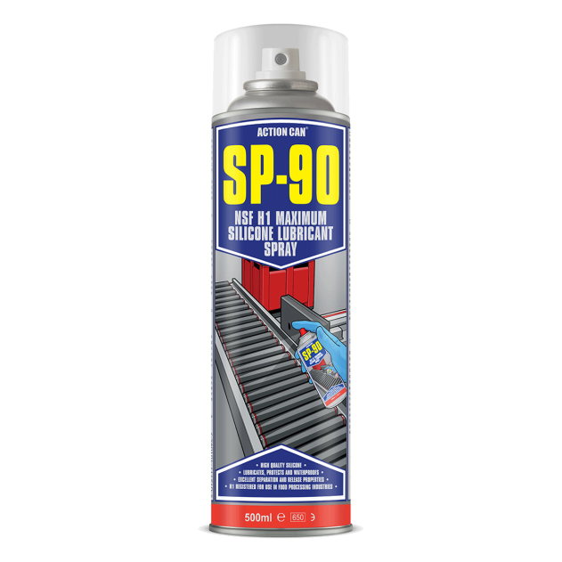 500ml Action Can SP-90 1887 Silicone Lubricant Spray. Suppl;ied from Fusion Fixings as part of a growing Action Can range.