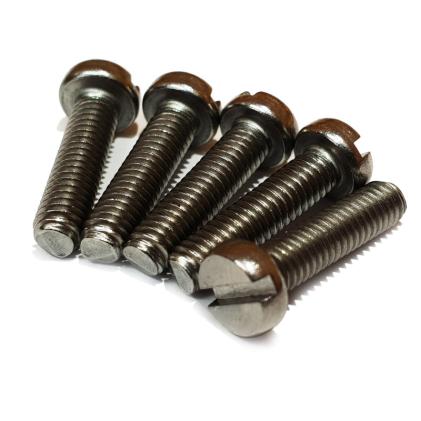 M5 x 40mm Slotted Cheese Hd Machine Screw A2 Stainless DIN 84