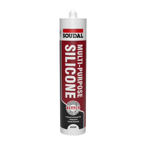 Soudal Trade Multi Purpose Silicone, Brown 270ml (116713)