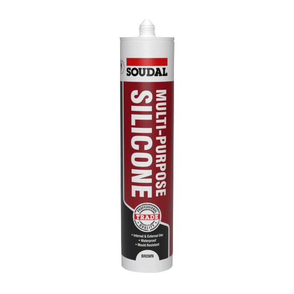 Soudal Trade Multi Purpose Silicone, Brown 270ml (116713)