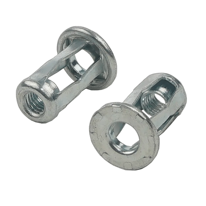 Spyder Insert Nuts (Jack) Metric Steel Bright Zinc Plated. 