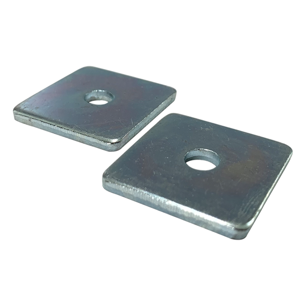 M10 x 40mm x 5mm Square Washer, Mild Steel, Bright Zinc Plated DIN 436 